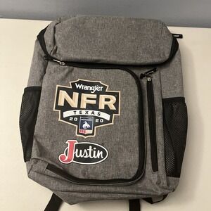 Rodeo Wrangler NFR 2020 Texas Gray Backpack Cowboy Western Justin Bag